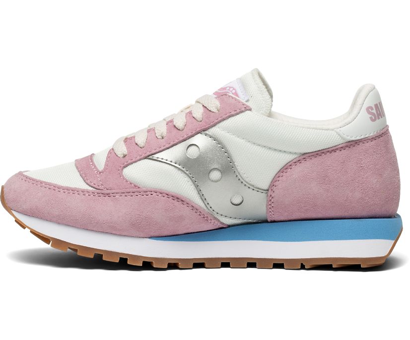 Saucony Jazz 81 Women's Originals White / Pink / Grey | Canada 021XYUF